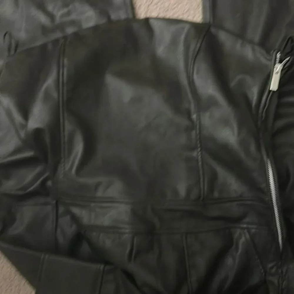 ZARA FAUX LEATHER LONG JUMPSUIT - Picture 8 of 8